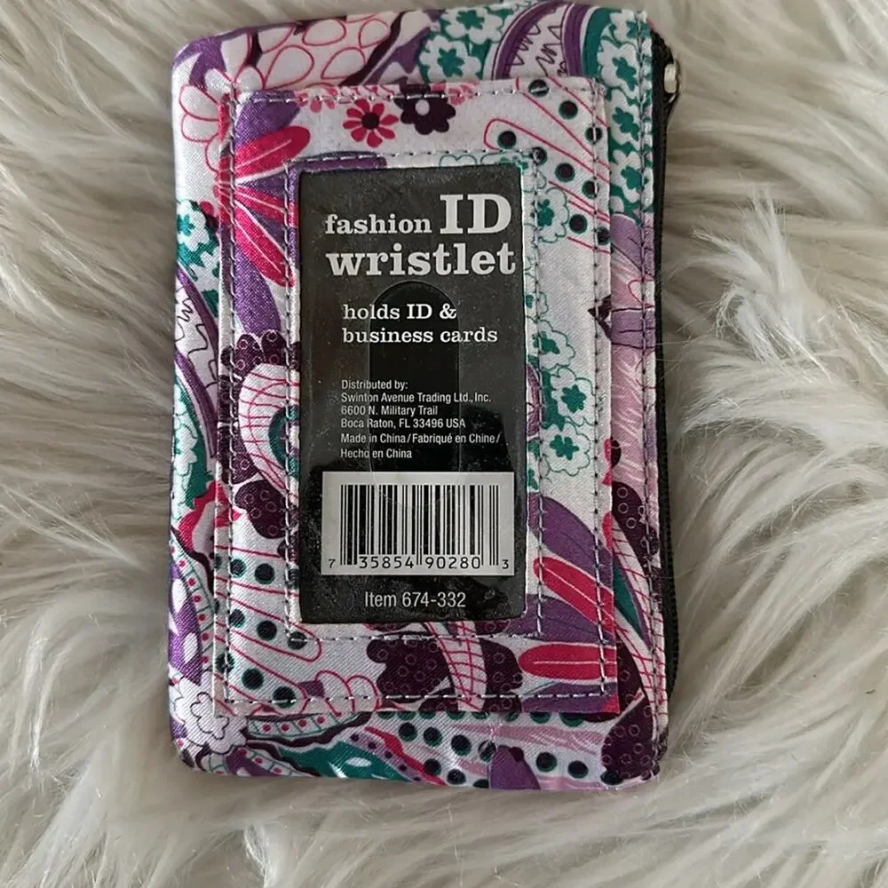 Floral Print Card Holder Wristlet NWT